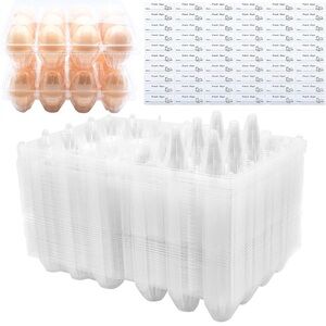 Clear Egg Storage Containers 60 packs